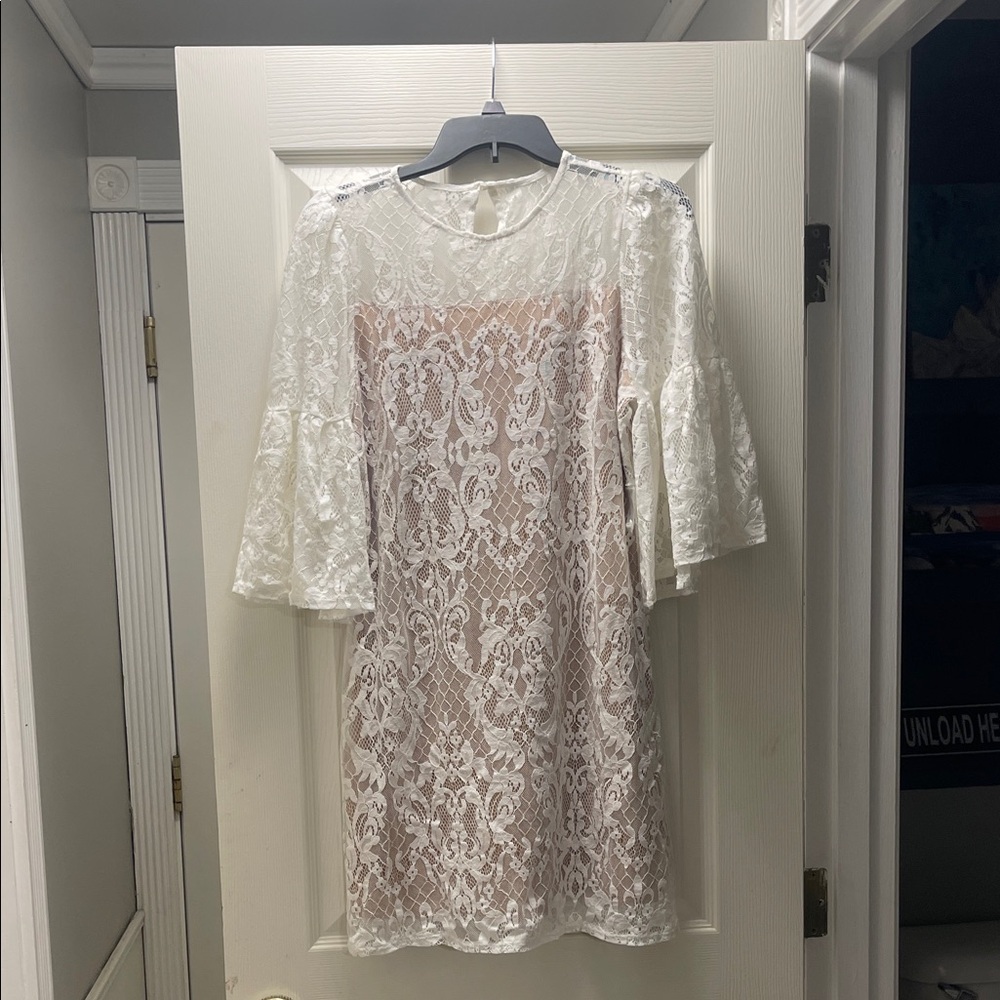 White Lace Tash & Sophie Dress